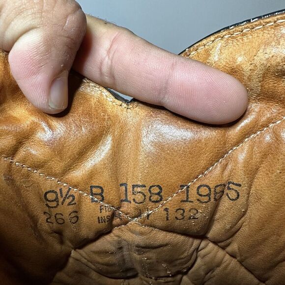 Wolverine 1965 Mens 9.5B Insulated Cowboy Boots Vintage Brown Leather Western - Picture 10 of 11